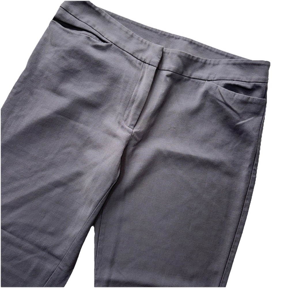 Eileen Fisher Dress Pants Womens Gray Med  Straight Leg Stretch 32x27 Minimalist